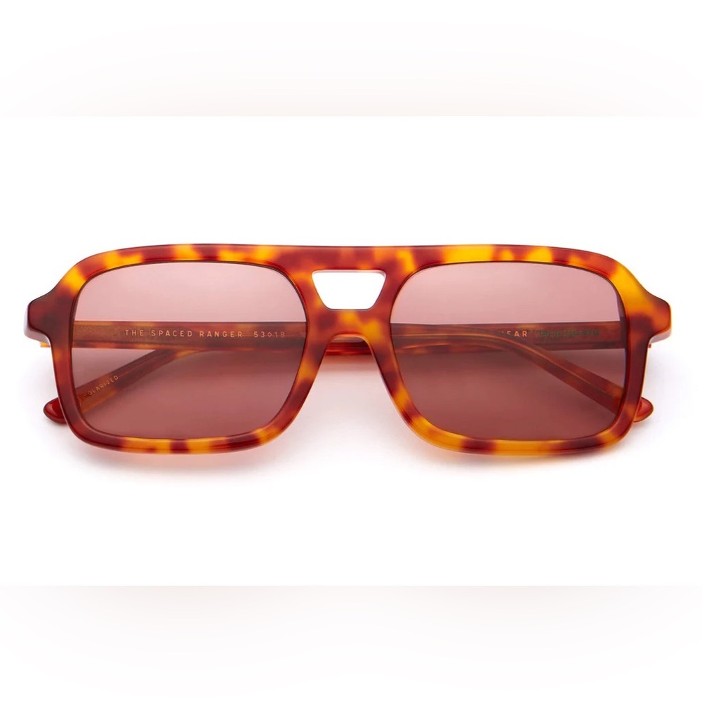 Crap Eyewear - spaced ranger - tortoiseshell aviator sunglasses polarized